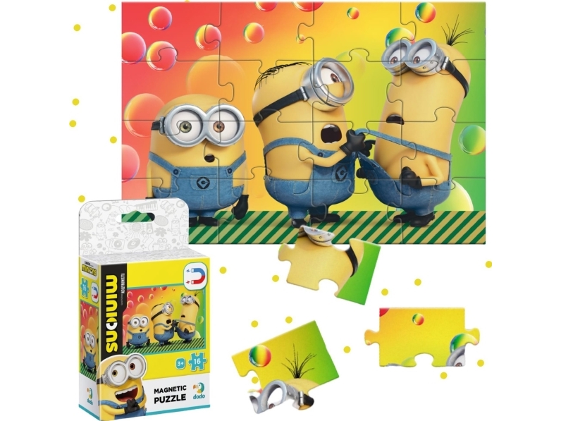 Magnetisches "Minions" 16-Teiliges Buntes Puzzle Für Kinder