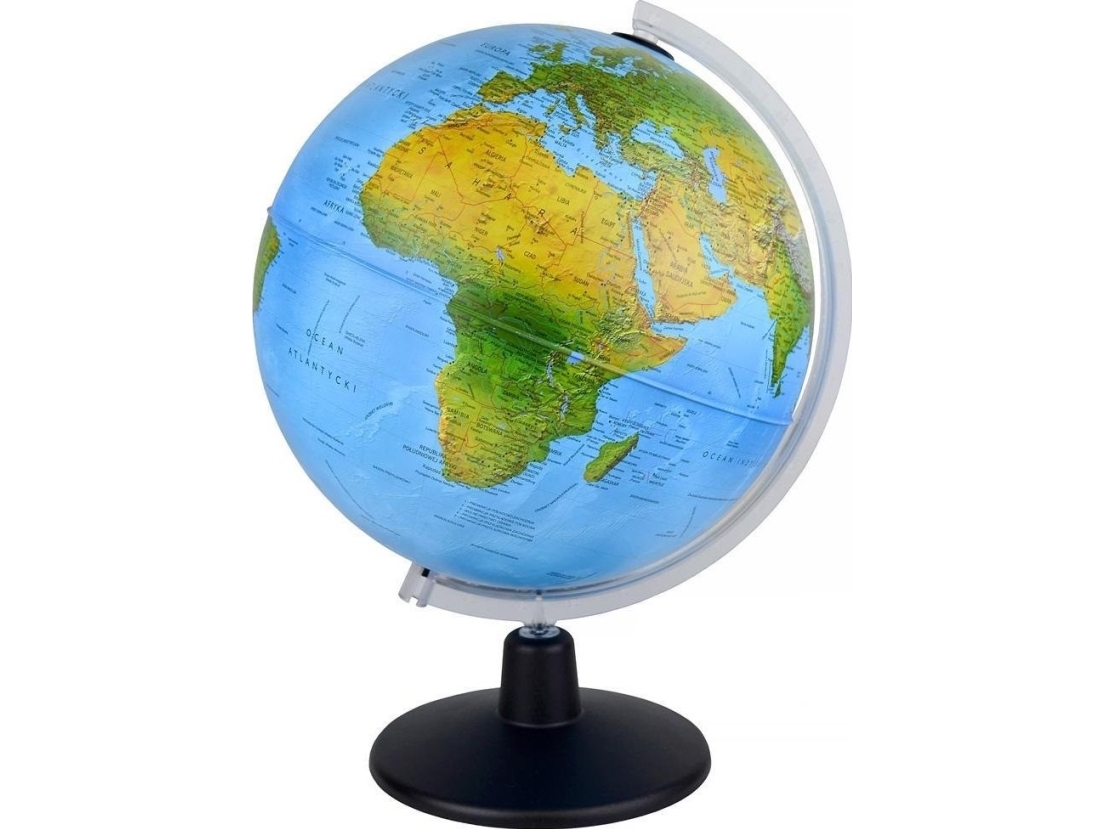 Gaia belyst globus fysisk/politisk 30cm