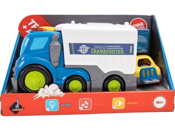 Autset 2-i-1 - skraldebilsæt og mini løfter