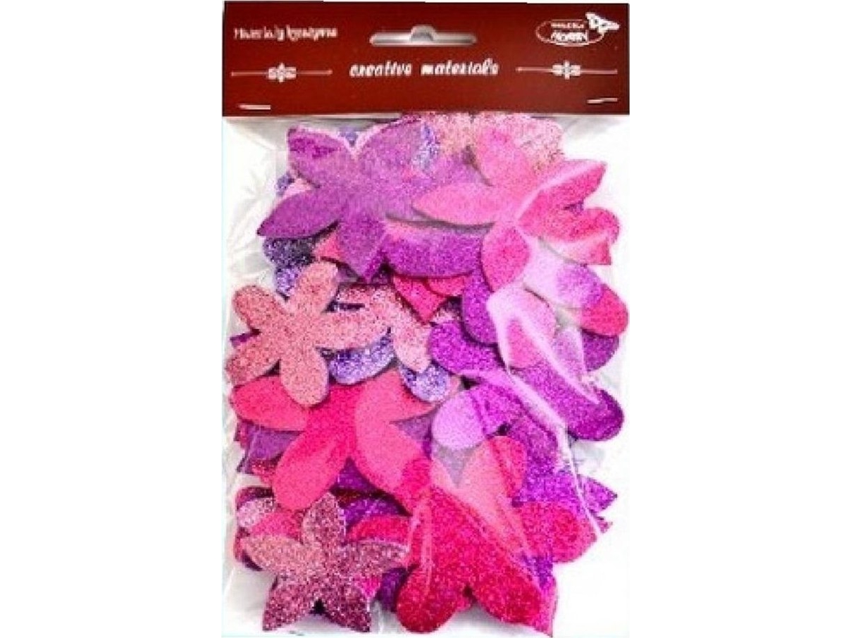 Glitzerblumen 60 Stk