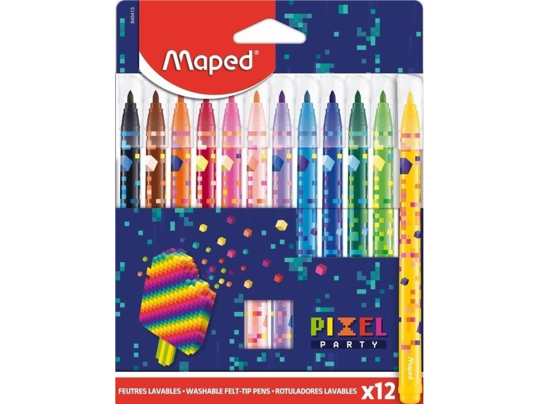 maped Filzstifte PIXEL Party Mehrfarbig | Skola & Hobby - Konstmaterial - Markörer | GameStuff