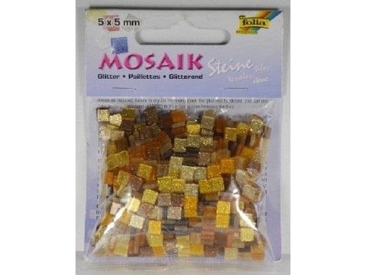 Mosaikplattor glitter 5x5 mm brun | Leksaker - Kreativitet - Pärlor | GameStuff