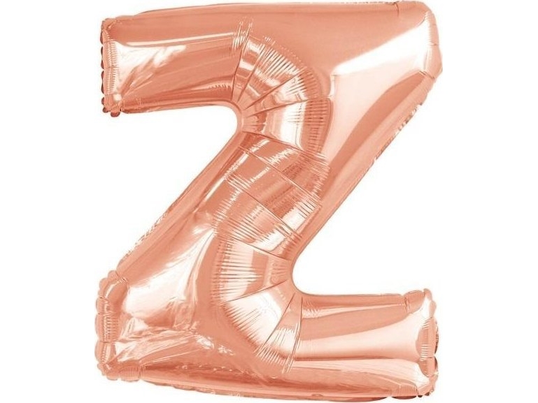 Folienballon Buchstabe Z Rosa Gold 60X86cm