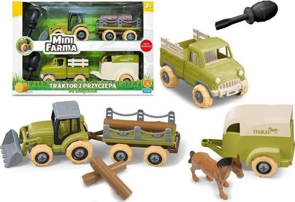 Mini-Ackerschlepper Mit Wendeanhänger