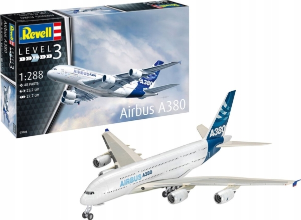 Model Set Airbus A380 1:28 | Hobby - Modellbygge - Plast Byggmodeller - Starter set | GameStuff