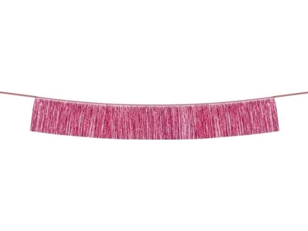 Pink Fransen-Girlande