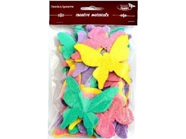 Glitter perhosia 52kpl