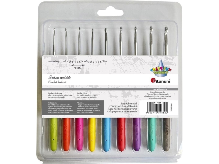 Kreativsæt spidsehylse (metal) 160 mm, 9 stk