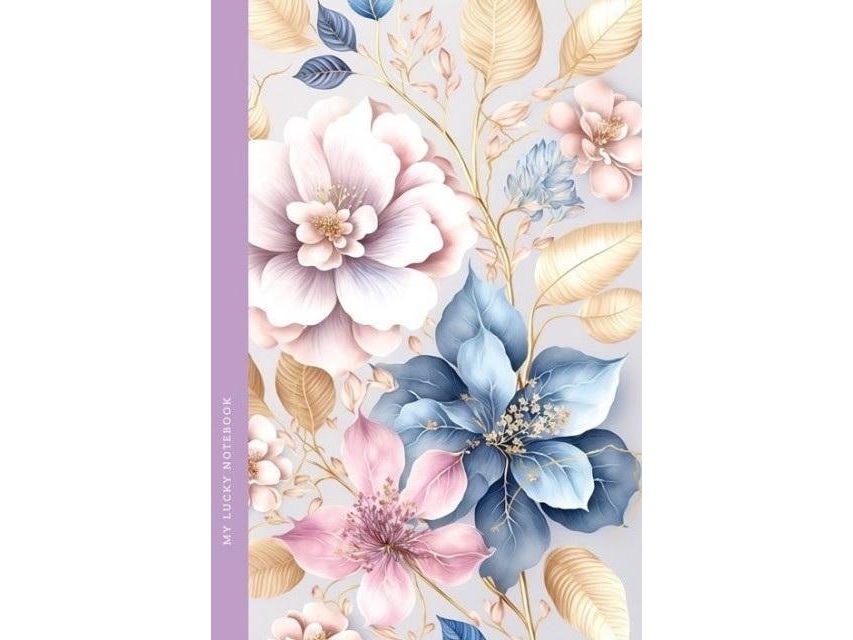 Notizblock 105X165/64K Check Flowers Fresh