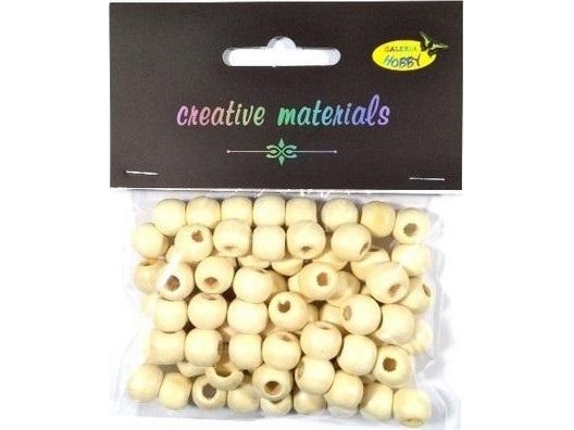 Shan træperler creme 10 mm 25 g