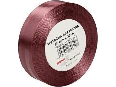 Satinbånd snavset rosa 25 mm x 32 m