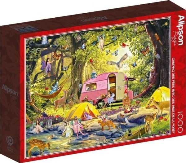 Puzzle 1000 Fairy Camping Mit Freunden