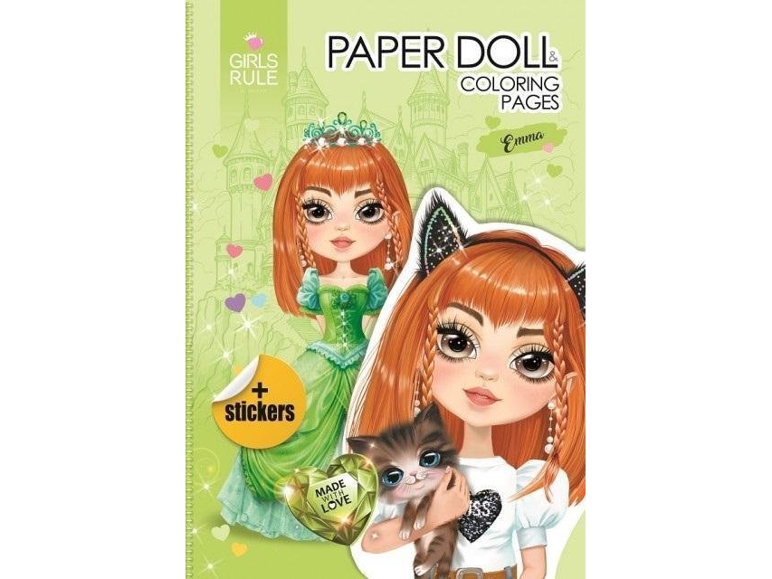 Paper cutout doll Emma