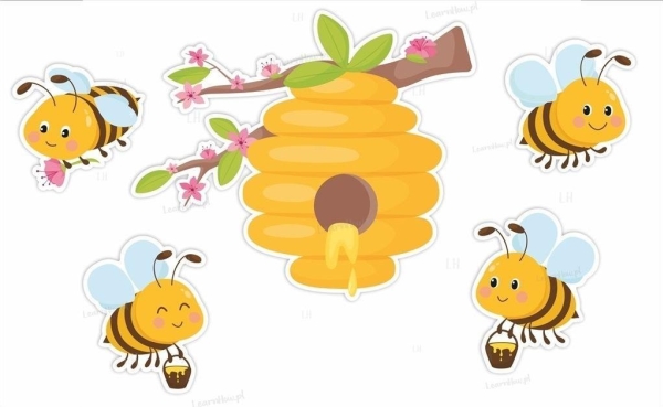 Frühlingsdekoration - Bienenstock Und Bienen