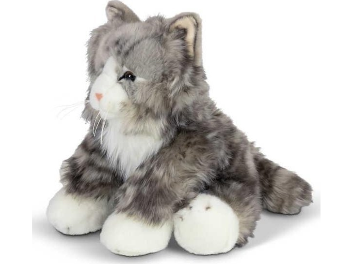 Animigos World Of Nature Grey Fluffy Cat