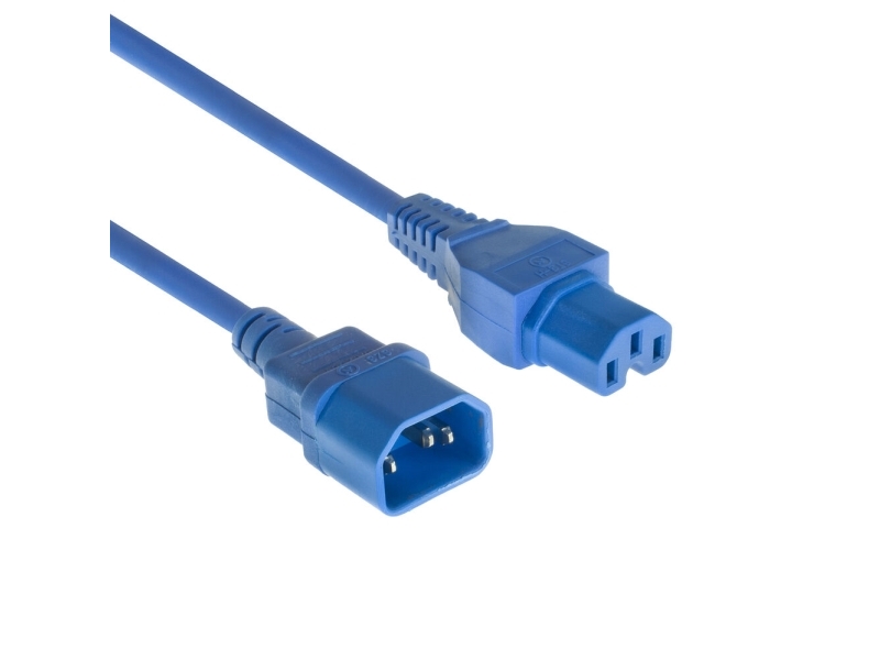 Act Ak5338 Stromkabel Blau 5 M C14-Koppler C15-Koppler (Ak5338)