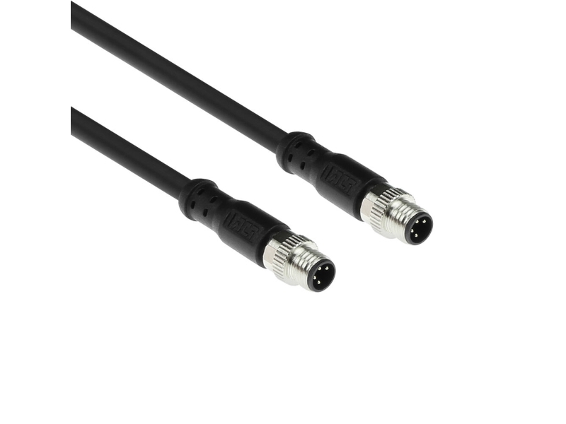 Act Industrial 3.00 Meters Sensor Cable M8a 4-Pin Male To M8a 4-Pin Male, Ultraflex Xtreme Tpe Cable, Shielded (Sc3105)