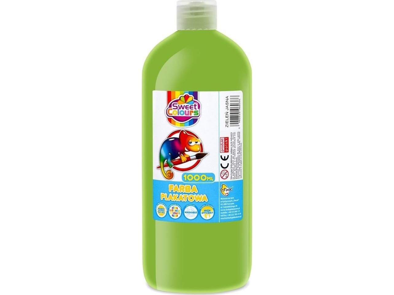 Plakatmaling grøn lys grøn 1000 ml