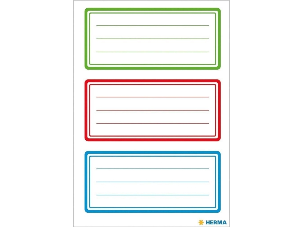 School stickers frames 3 colors 18pcs | Arkivering - Arkiv box/mappar - Övriga arkiv lådor | GameStuff