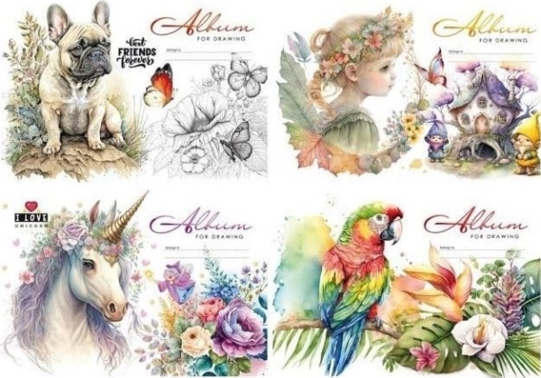 Tegneblok A4/12K 100g/m2 FRESH