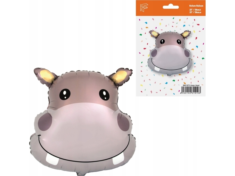 Fx Hippopotamus Folienballon 61Cm
