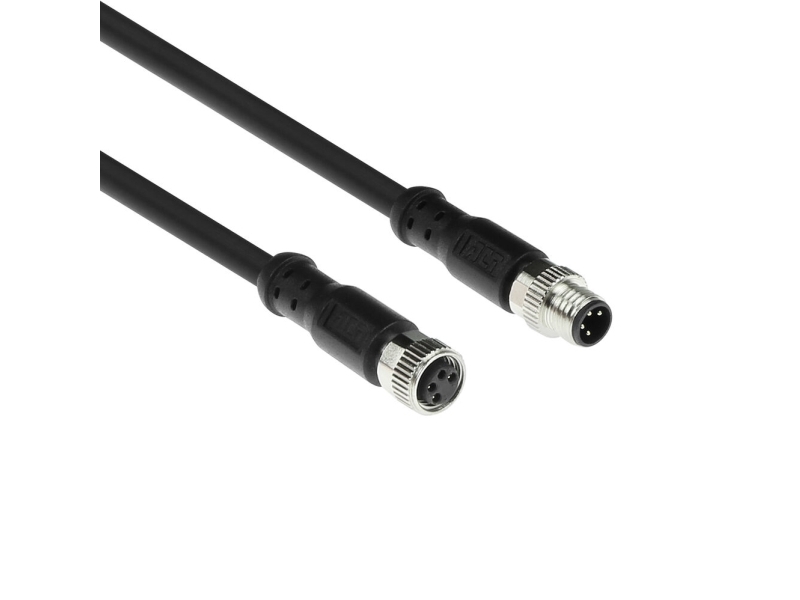 Act Industrial 1.50 Meters Sensor Cable M8a 4-Pin Male To M8a 4-Pin Female, Ultraflex Xtreme Tpe Cable, Shielded (Sc3101)