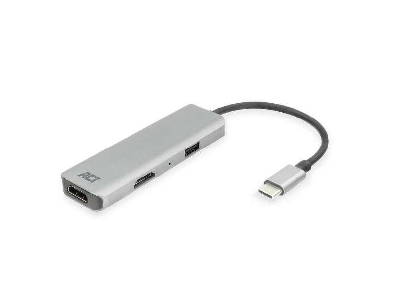 Act Ac7013 Laptop-Dock Og Portreplikator Kablet Usb 3.2 Gen 1 (3.1 Gen 1) Type-C Sort/Grå (Ac7013)