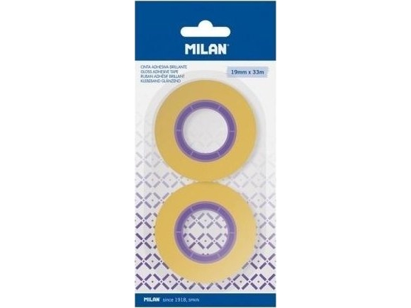 Milan transparent tejp 19 mm x 33 m, 2 st | Papper & Emballage - Förpackningstejp - Banddispensrar | GameStuff