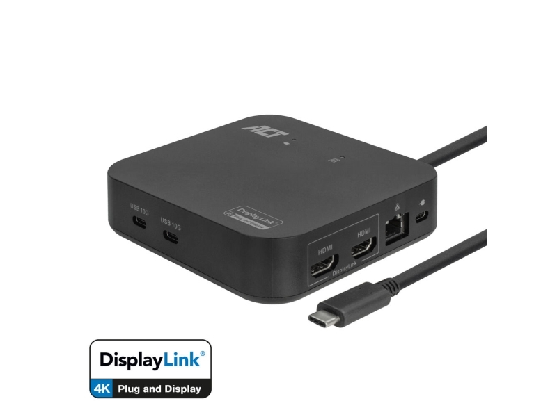 Act Usb-C 2X4k Dl Docking-Station Portable