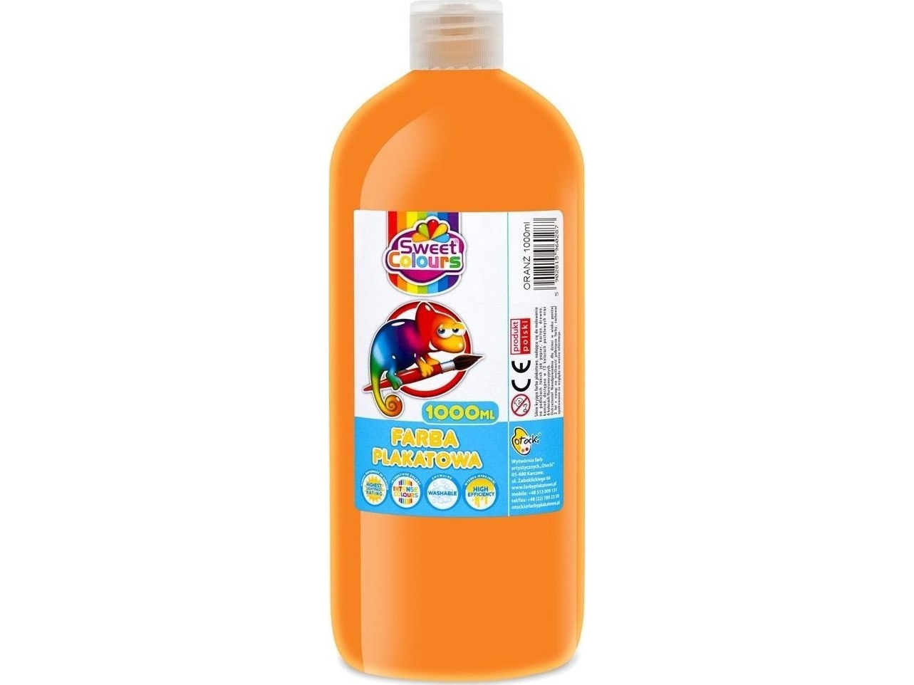 Posterfarbe Orange 1000Ml