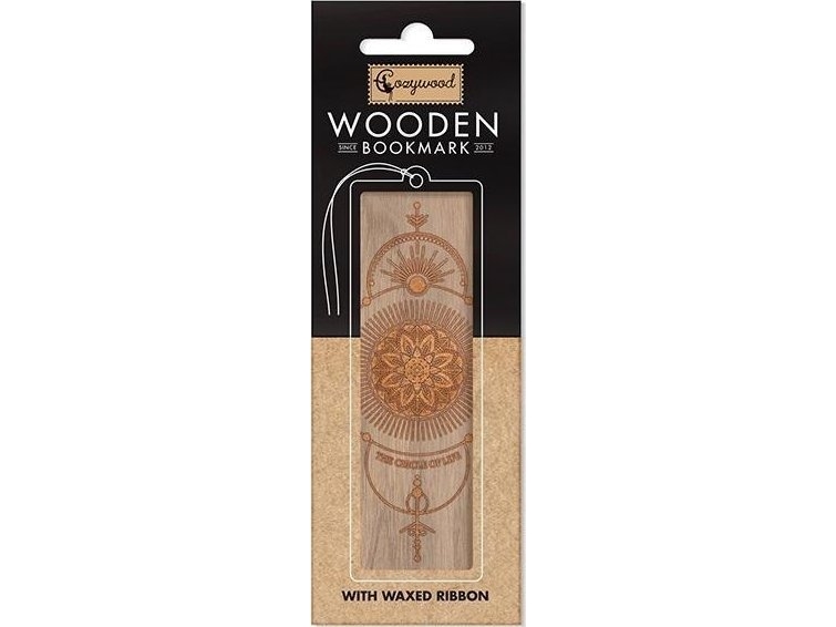 Holzlesezeichen Gold Kreis Des Lebens
