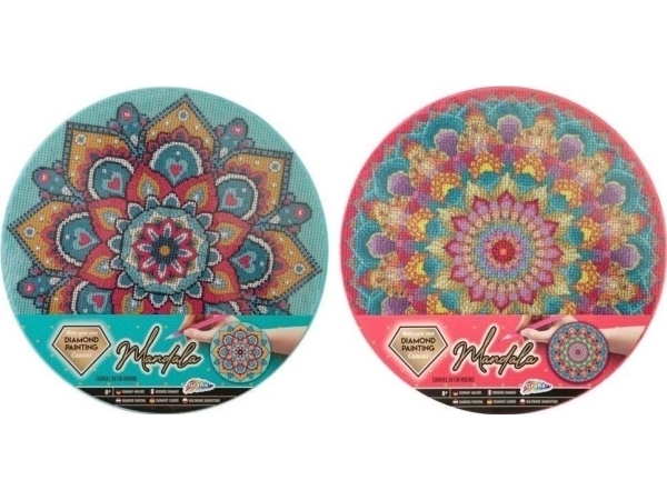 Diamant-Mosaik Mandala Leinwand 30 Cm