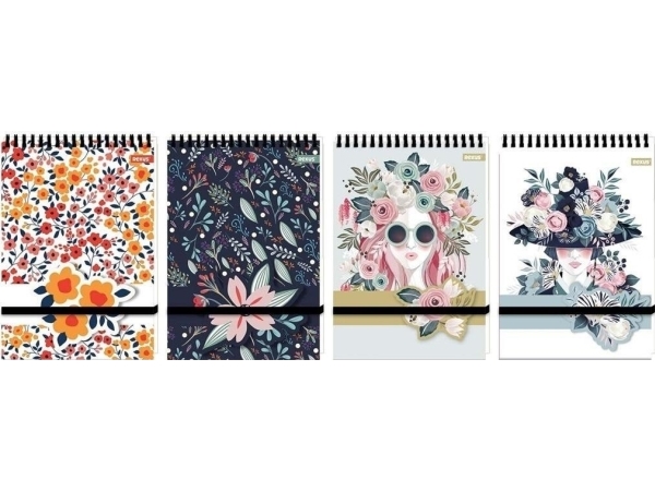 Taschenmappe A6/96K Scheck Blume (10 Exemplare)