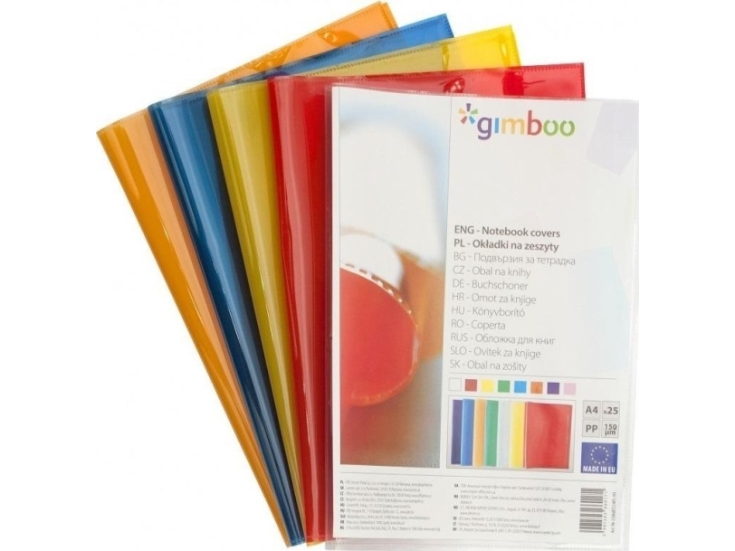 A4 krystallinsk notebook-omslag orange (25 stk.)