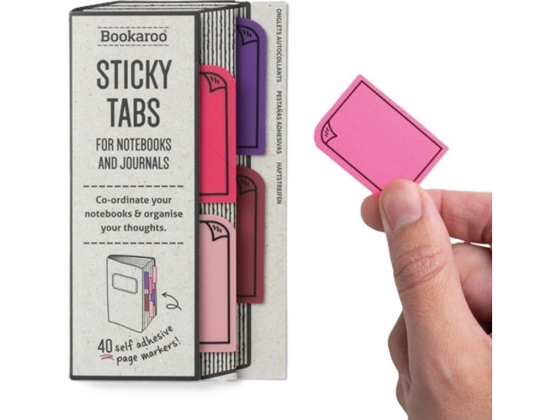 IF Bookaroo selvklæbende bogmærker - pink