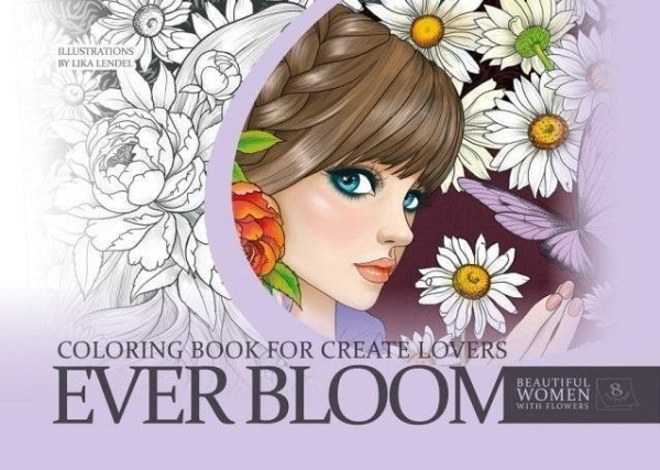 Kreativ malebog A4 lilla FRESH