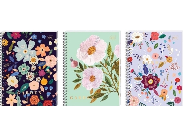 Notesbog 100k Garden Grid Stk