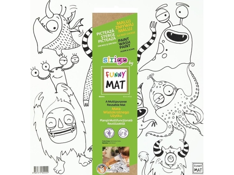 Sweet Monsters Rolig matta vit STRIGO EDUKAMP | Möbler - Tillbehör - Skrivbordstillbehör | GameStuff