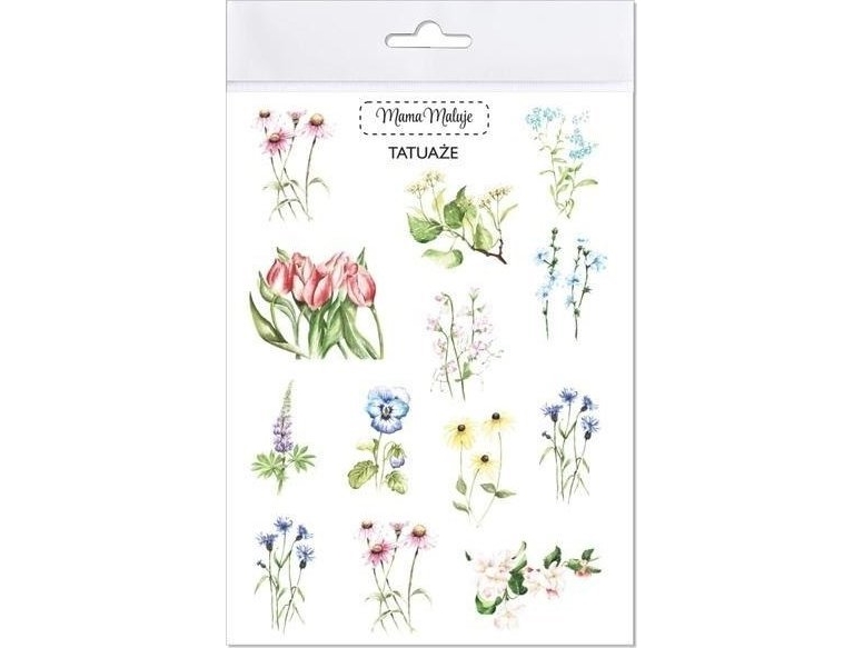 Abwaschbare Tattoos Blumen Edukamp