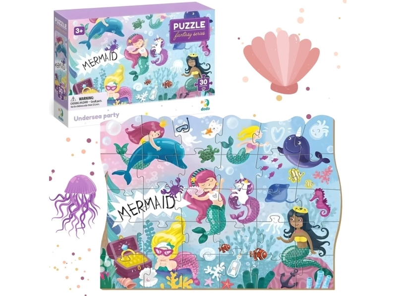 Dodo Underwater Fun 30-Teiliges Farbiges Puzzle Für Die Kleinsten