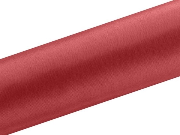 Party Deco Satin Einfarbig, Rot, 0,16X9 M. Universal