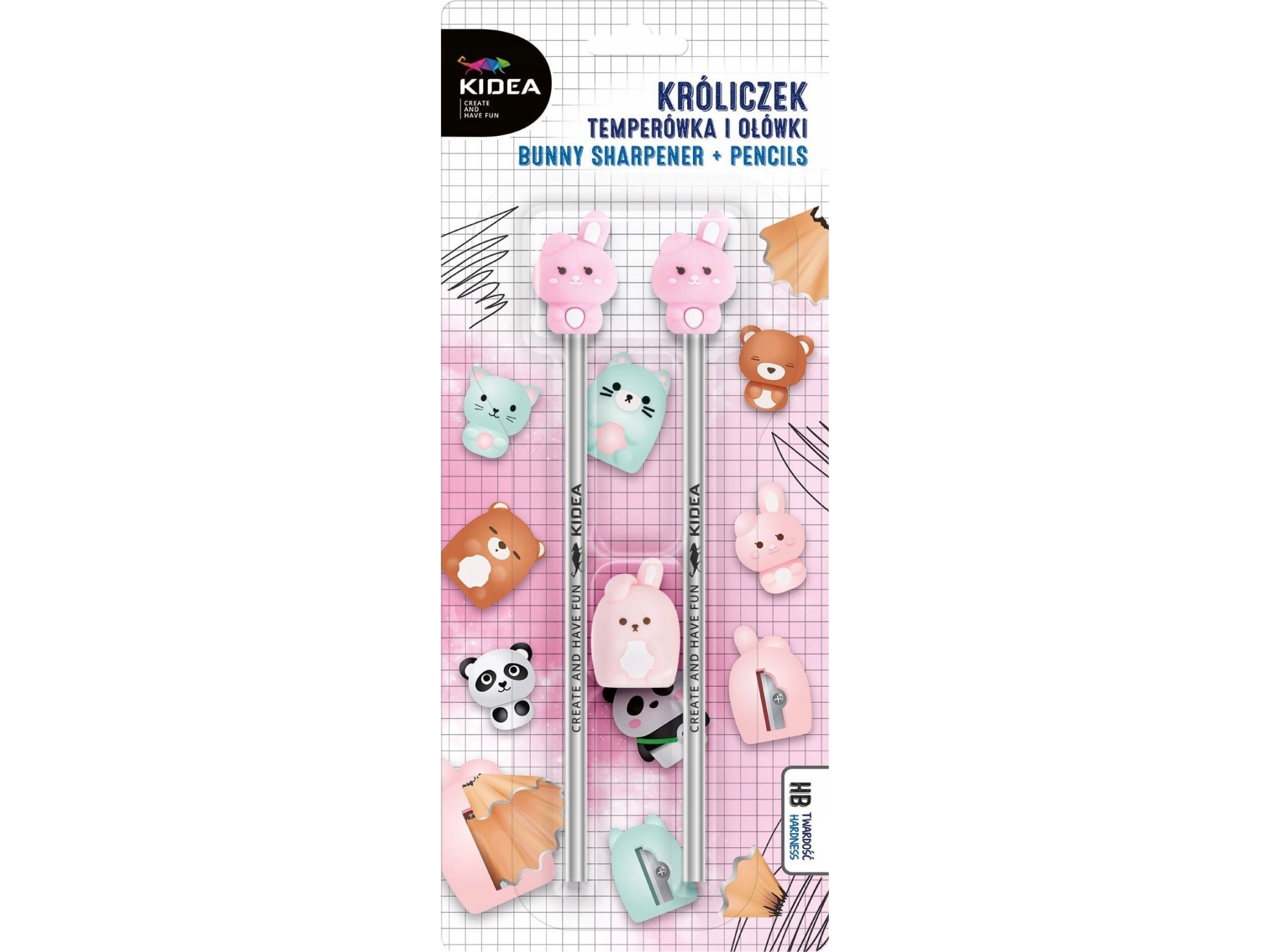 Derform Olowek Hb Mit Figur 2Set Temper Kidea B/C