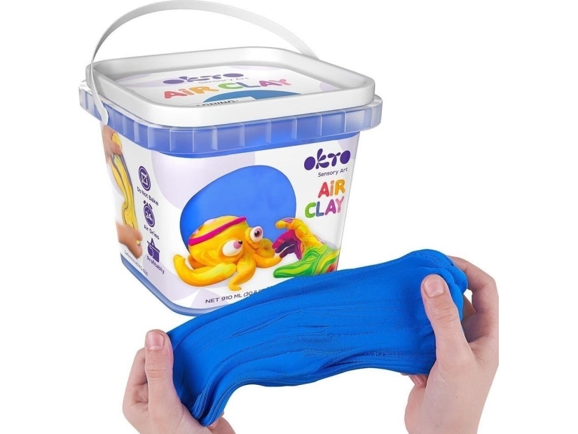 Memorysolution let lufttør modellervoks blå 910 ml