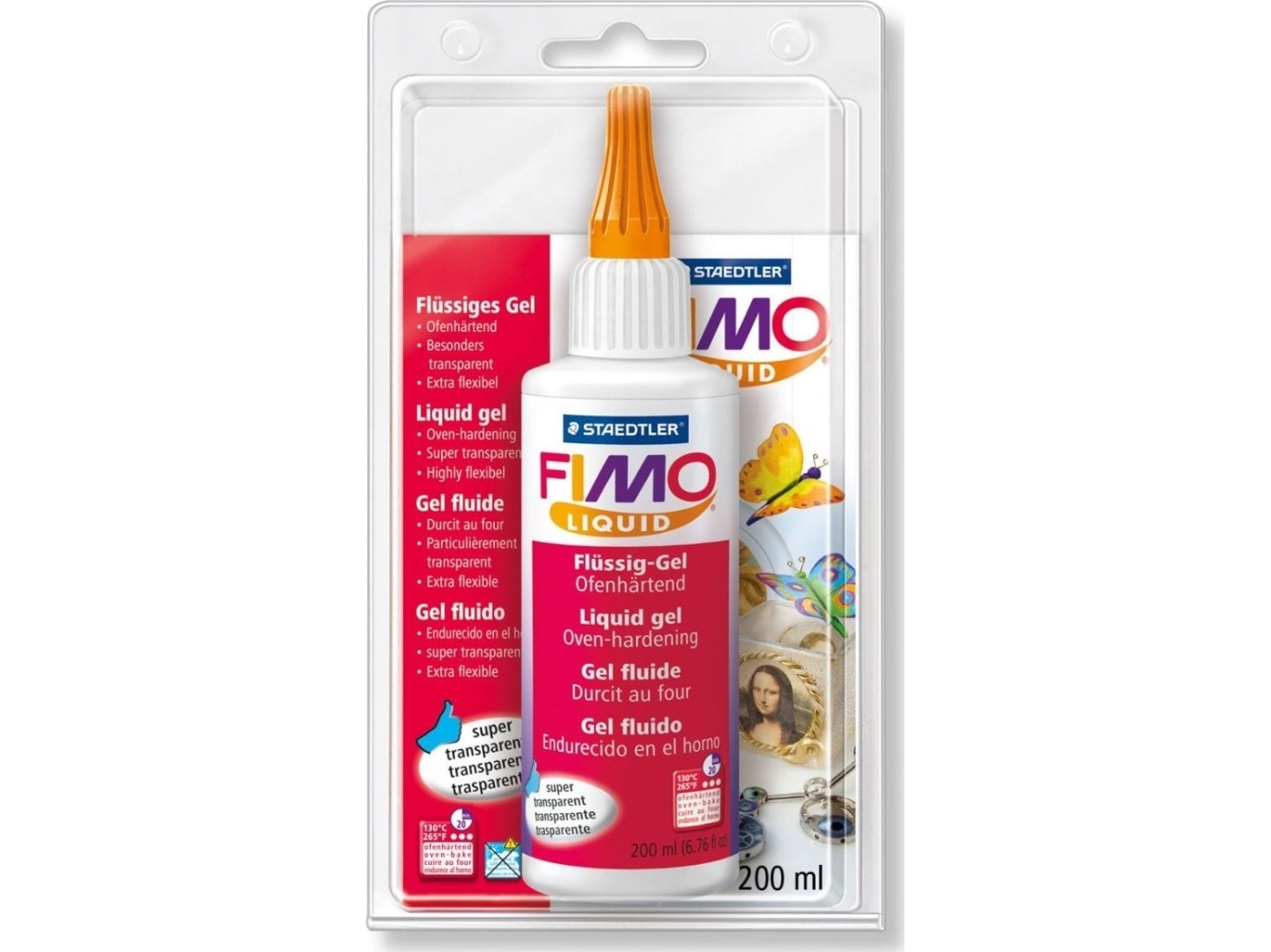 Fimo Deko Gel Liquid 200Ml, Translu