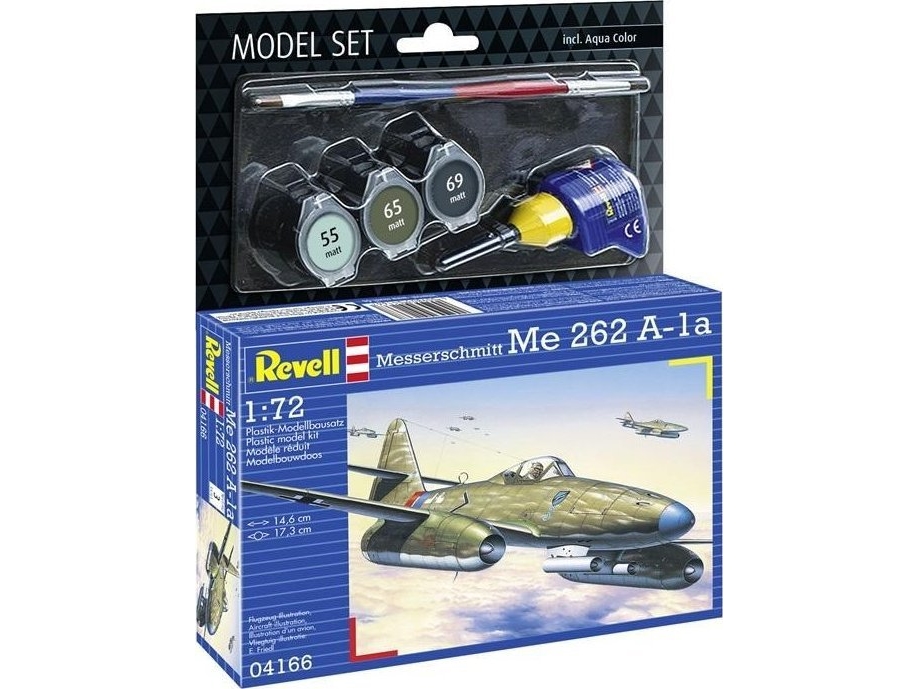 Model set Messerschmitt Me 262 A1a | Hobby - Modellbygge - Plast Byggmodeller - Starter set | GameStuff