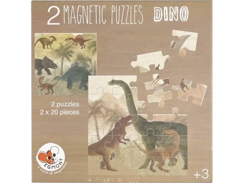 Magnetiske puslespil Dinosaurer