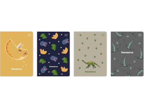 Notebook A5/16k Trilinær Farve Dinosaurus 20 Stk.