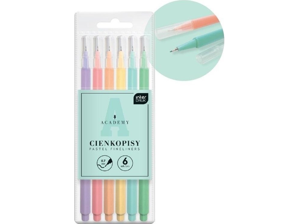 Pastel Academy Thinner Pens 6 farver