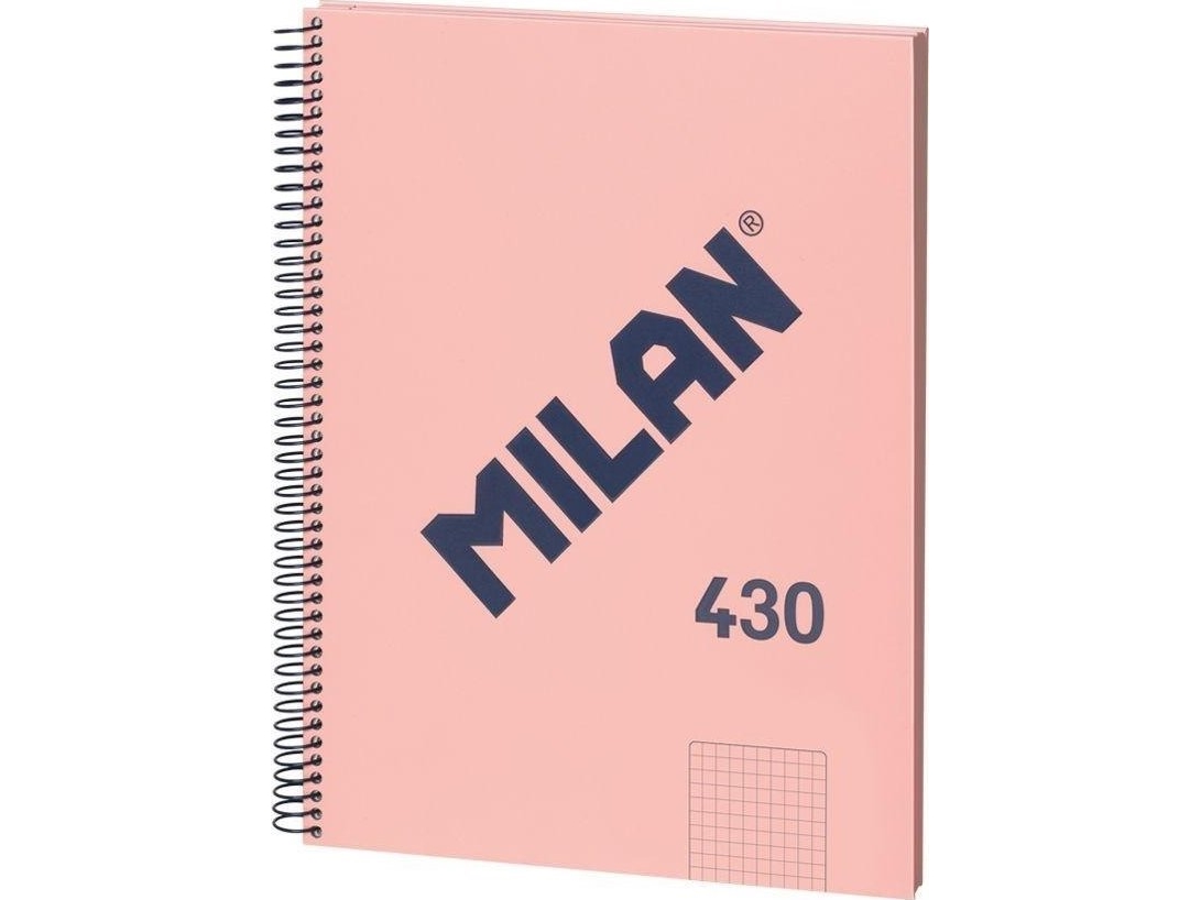 Spiral Notesbog A4/80K Ternet 1918 Pink Milan |