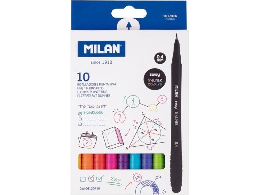 Sway Fineliner 10 Farver Milan